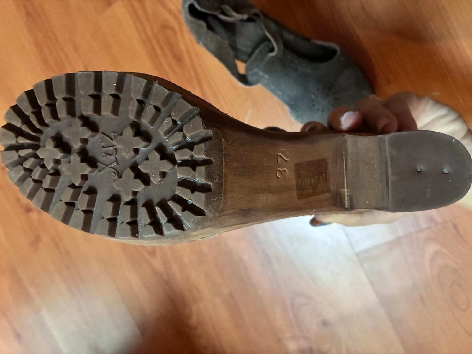 Chaussures à Talons Gris en Daim | Taille 37 | Élégantes – photo 6